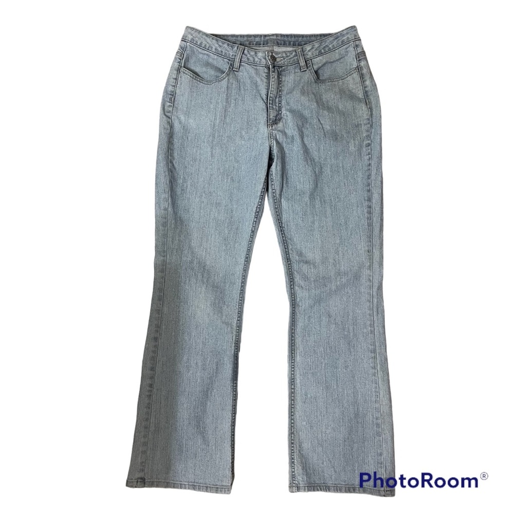 Woman’s Gitano Light Denim Wide Leg Jeans Size 12